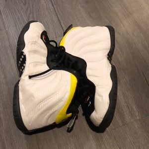 Big Kid's Nike Little Posite One "Motorsport" White/Multi-Color-Blk (DJ5797 100)